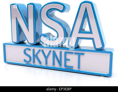 NSA National Security Agency - SKYNET Banque D'Images