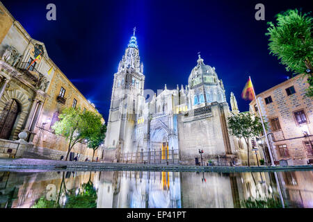 Toledo, Espagne à la cathédrale le primat de Saint Marie de Tolède. Banque D'Images