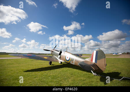 Supermarine Spitfire P9374 à l'Imperial War Museum de Duxford, Cambridgeshire Banque D'Images