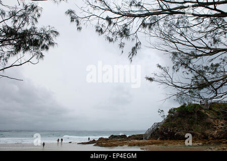 Un de la DSI Tetra - démo fxpansion passent dans la Byron Bay, Australie un spot de surf bien connu. Banque D'Images