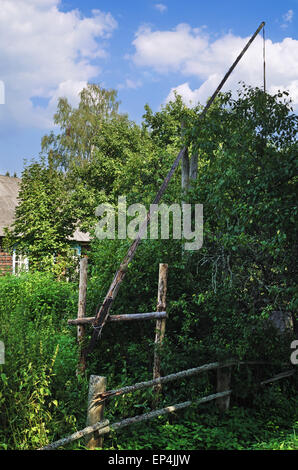 Paysage avec village. Banque D'Images