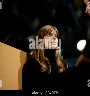 Françoise Hardy, Französische Sängerin Deutschland 1970 er Jahre. La chanteuse française Françoise Hardy, l'Allemagne des années 1970. Banque D'Images