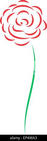 Abstract peint rose. Vector illustration. Illustration de Vecteur