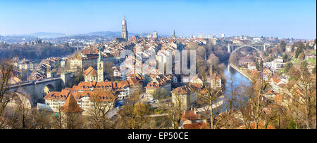 Panorama de Berne, Suisse Banque D'Images