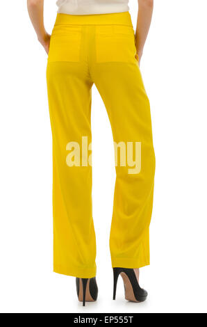 Pantalon isolé sur fond blanc Banque D'Images