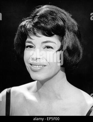 Deutsche Kabarettistin, Diseuse Schauspielerin und Wieder, Hanne, Deutschland 1960 er Jahre. L'actrice et artiste de cabaret allemand Banque D'Images