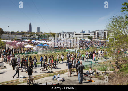 La ceinture de bouillir, festival annuel dans la région de Inman Park et historique Quatrième Ward, Atlanta, Georgia, USA Banque D'Images