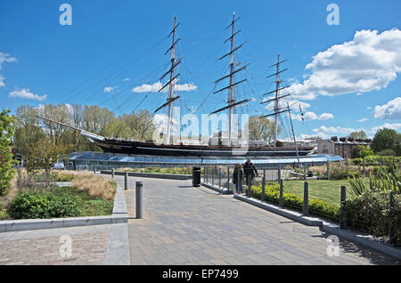 Rénové Cutty Sark Clipper thé navire à voile à Greenwich London Banque D'Images