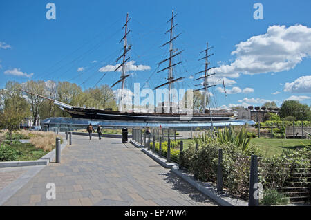 Rénové Cutty Sark Clipper thé navire à voile à Greenwich London Banque D'Images