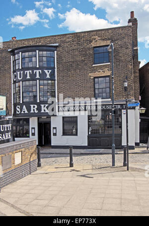 Cutty Sark par Greenwich London Pub Thames Banque D'Images