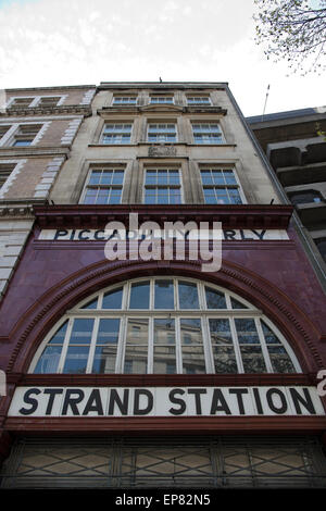 La station de métro Aldwych, Strand, la station de métro désaffectée qui a fermé en 1994, le centre de Londres, Angleterre, RU Banque D'Images