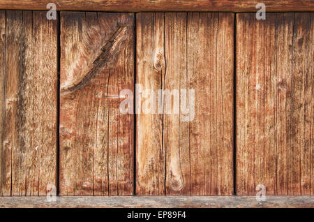 Old weathered wood panel avec grain de bois de fissuration et à la décoloration Teinture Banque D'Images