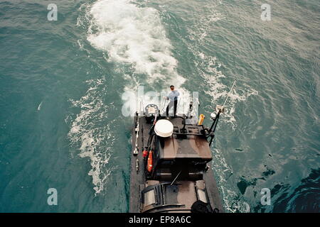 AJAXNETPHOTO. L'année 2009. En mer, le canal. LCI - En mer - appel de demandes de débarquement du navire d'assaut amphibie Mounts Bay. PHOTO:JONATHAN EASTLAND/AJAX REF:920083 20  18 Banque D'Images