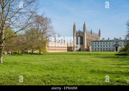 La chapelle de King's College, Université de Cambridge vu depuis le dos, étant l'arrière des collèges. Banque D'Images