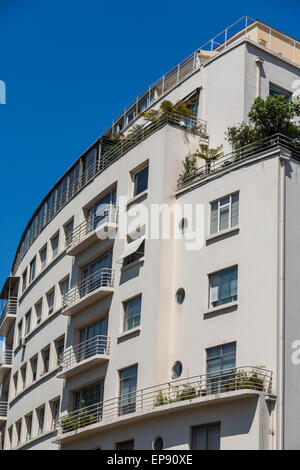 Art deco apartment block, Santigao, Chili Banque D'Images