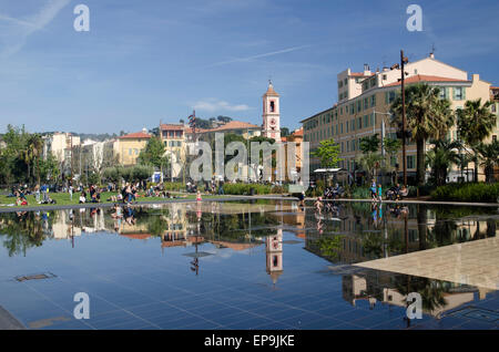 Promenade du Paillon, Nice, France Banque D'Images