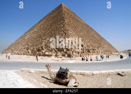 Grande Pyramide, Giza, Egypte Banque D'Images