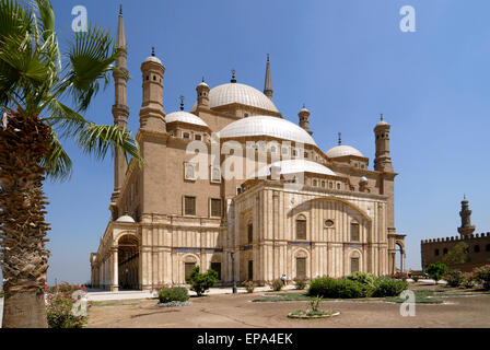 Grande Mosquée de Mohammed Ali, Le Caire, Egypte Banque D'Images