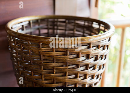 Close up de panier en osier Banque D'Images