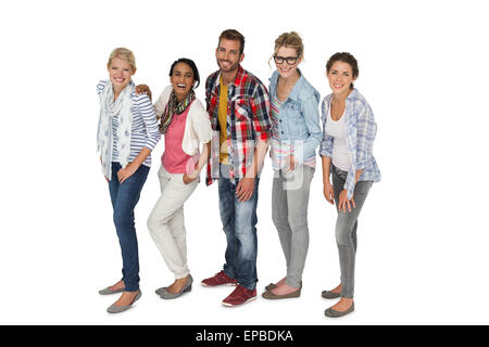 Portrait de jeunes habillés à la légère Banque D'Images