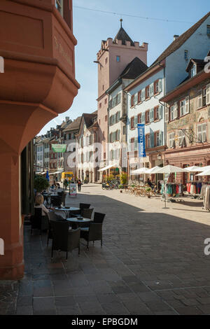 Avril après-midi à Rheinfelden, Argovie, Suisse. Banque D'Images