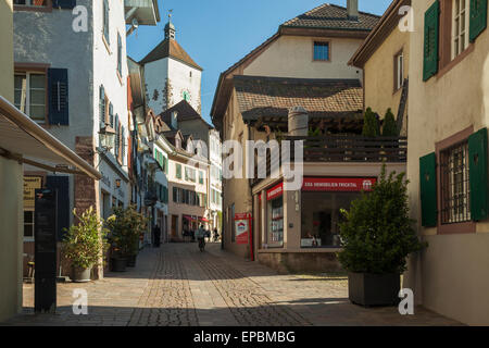 Avril après-midi à Rheinfelden, Argovie, Suisse. Banque D'Images