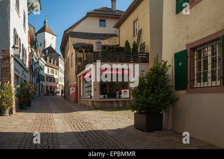 Avril après-midi à Rheinfelden, Argovie, Suisse. Banque D'Images