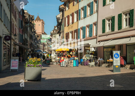 Avril après-midi à Rheinfelden, Argovie, Suisse. Banque D'Images