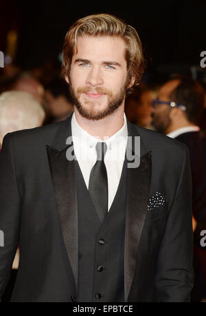 'The Hunger Games : Clarak Part 1' première mondiale - Arrivées avec : Liam Hemsworth Où : London, Royaume-Uni Quand : 10 novembre 2014 Source : WENN.com Banque D'Images