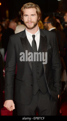 'The Hunger Games : Clarak Part 1' première mondiale - Arrivées avec : Liam Hemsworth Où : London, Royaume-Uni Quand : 10 novembre 2014 Source : WENN.com Banque D'Images