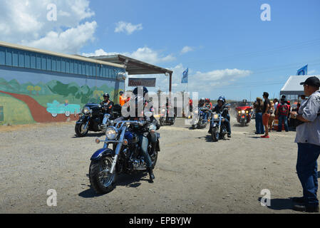 Manifestation de motards à Ponce, Porto Rico. L'île des Caraïbes. USA territoire. Banque D'Images