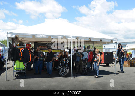 Manifestation de motards à Ponce, Porto Rico. L'île des Caraïbes. USA territoire. Banque D'Images