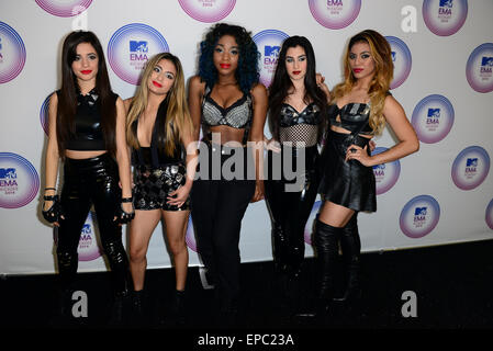 Les MTV EMA 2014 Kick Off à l'Amphithéâtre de Klipsch comprend : Camila Cabello,Dinah Hansen Normani Kordei,,Lauren Jauregui,Ally Brook de cinquième harmonie où : Miami, Florida, United States Quand : 09 novembre 2014 Crédit : Photographie/WENN.com JLN Banque D'Images