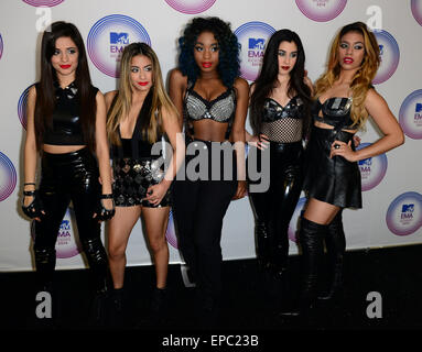 Les MTV EMA 2014 Kick Off à l'Amphithéâtre de Klipsch comprend : Camila Cabello,Dinah Hansen Normani Kordei,,Lauren Jauregui,Ally Brook de cinquième harmonie où : Miami, Florida, United States Quand : 09 novembre 2014 Crédit : Photographie/WENN.com JLN Banque D'Images