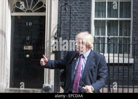 Maire de Londres et mp pour Uxbridge et South Ruislip,Boris Johnson arrivant au numéro 10 Downing street de cabinet Banque D'Images