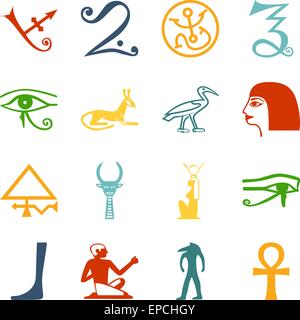 Symboles de l'Égypte. Format vectoriel Illustration de Vecteur
