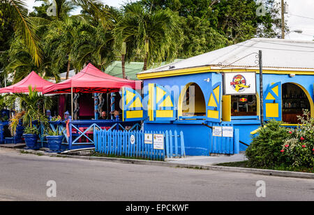 La Mangouste Mad Bar et Restaurant, English Harbour, Antigua Banque D'Images