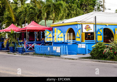 La Mangouste Mad Bar et Restaurant, English Harbour, Antigua Banque D'Images