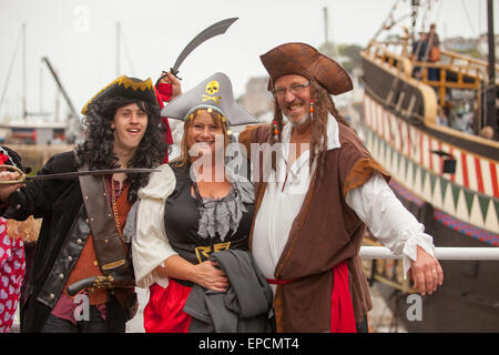 Festival Week-end pirate à Brixham, Devon, Torbay UK. Banque D'Images