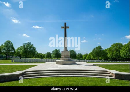 Cimetière militaire de Hooge Crater Banque D'Images