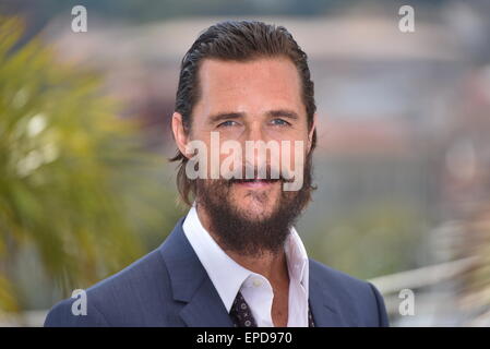 Cannes, France. 16 mai, 2015. Matthew McConaughey/posing at Photocall/voir des arbres/68e Festival de Cannes / Festival de Cannes 2015/16.05 .2015 : dpa Crédit photo alliance/Alamy Live News Banque D'Images