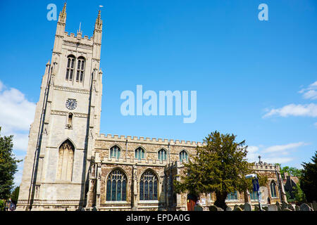 Église paroissiale de St Mary The Virgin St Neots Cambridgeshire UK Banque D'Images