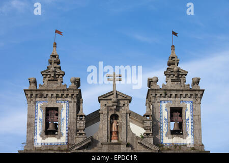 Eglise de Saint Ildefonse (Igreja de Santo Ildefonso) clochers à Porto, Porto, Portugal, l'Arkite xviiie siècle de style Baroque Banque D'Images