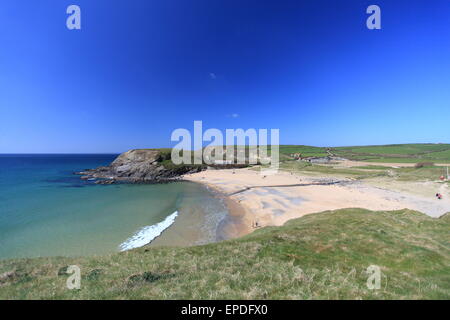 Church Cove sur la Péninsule du Lézard en Cornouailles, Angleterre. Banque D'Images