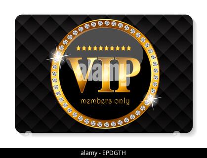 Les membres VIP Card Vector Illustration Illustration de Vecteur