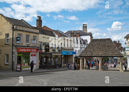 La croix du beurre sur le marché Chippenham, une ville dans le Wiltshire England UK Banque D'Images