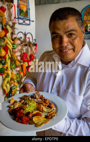 Rio San Pedro Tlaquepaque, Restaurant, Guadalajara, Jalisco, Mexique Banque D'Images