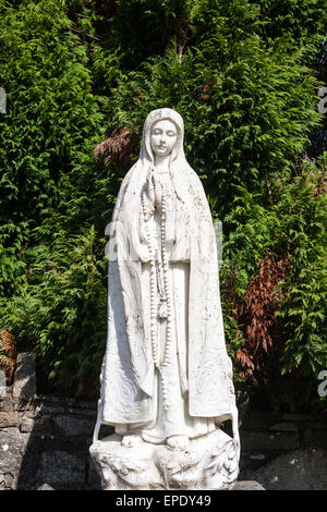 Statue vierge Marie le long de High Street, dans cette zone rurale.du violon et de la musique irlandaise fans du monde entier viennent à jouer dans une petite Banque D'Images