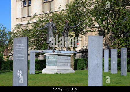 Monument à Guillaume I, Prince d'Orange et Philips de Marnix, seigneur de Saint-Aldegonde à Anvers, Belgique Banque D'Images