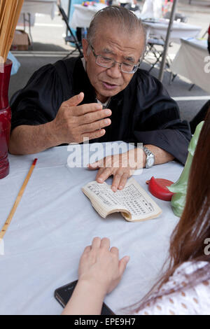 Chinese Fortune Teller, National Festival du patrimoine asiatique - Washington, DC USA Banque D'Images